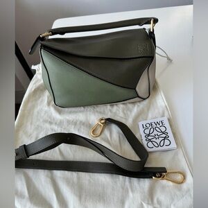 Loewe Small Puzzle Classic Bicolour Leather Bag